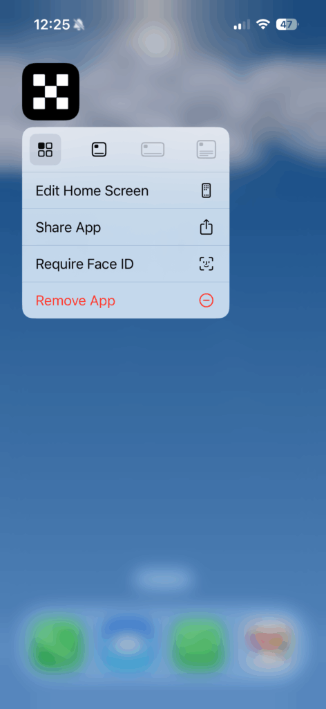 Uninstalling the OKX crypto wallet app