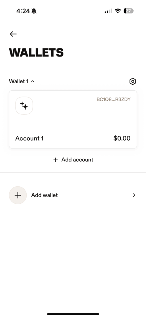 Leather crypto wallet