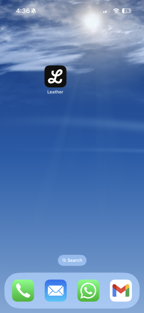 Leather crypto wallet app